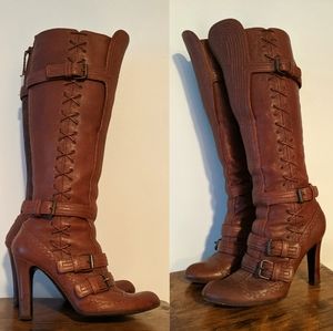 Alexander McQueen knee high boots